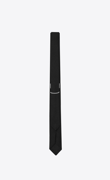 Signature EVENING Skinny Tie in Black Silk Grosgrain